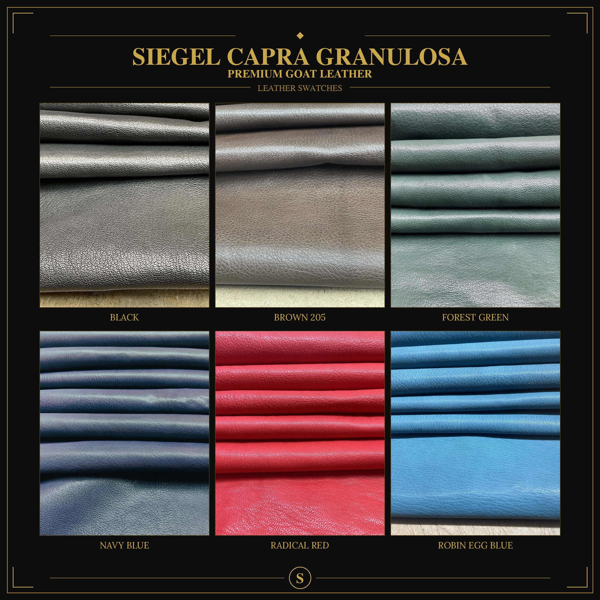 Capra Granulosa swatches