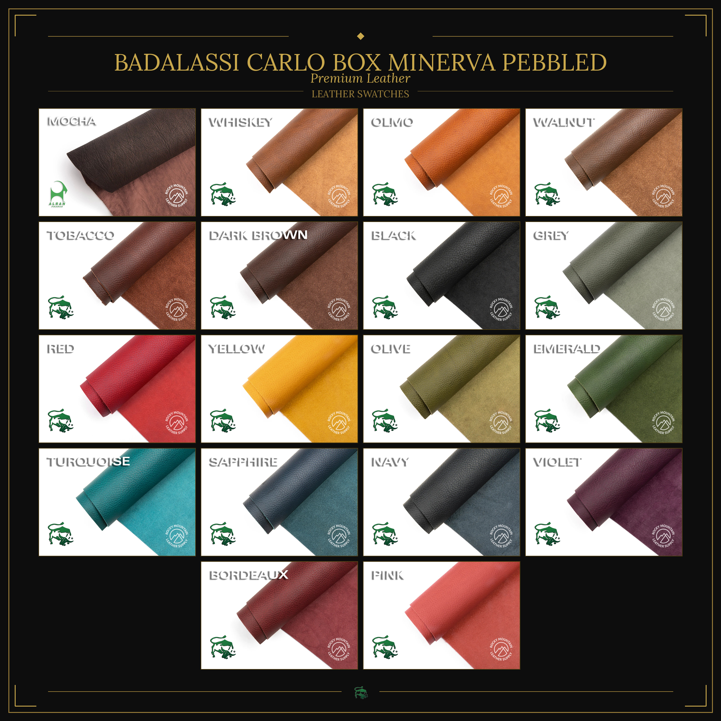Badalassi Minerva swatches